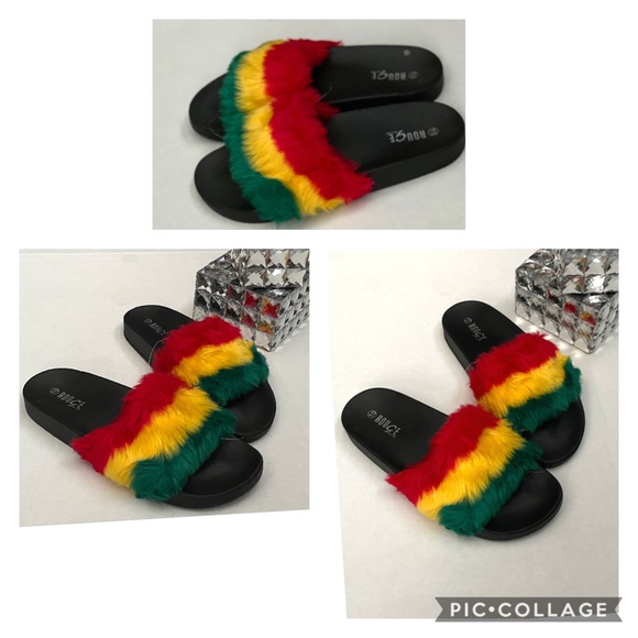 Shoes - Stripe slides